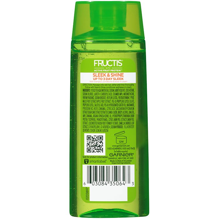 Sleek & Shine Shampoo Travel Size 100ml back